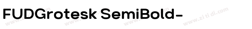 FUDGrotesk SemiBold字体转换
